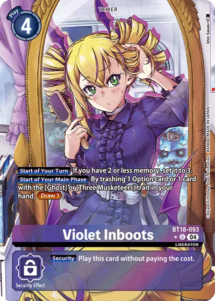 Violet Inboots &mdash; Digimon Card Game card