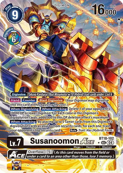 Susanoomon ACE &mdash; Digimon Card Game card