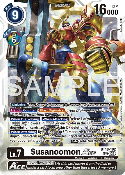 Susanoomon ACE &mdash; Digimon Card Game card