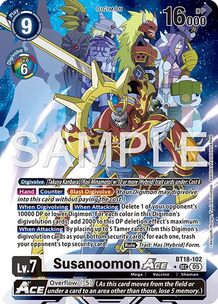 Susanoomon ACE &mdash; Digimon Card Game card