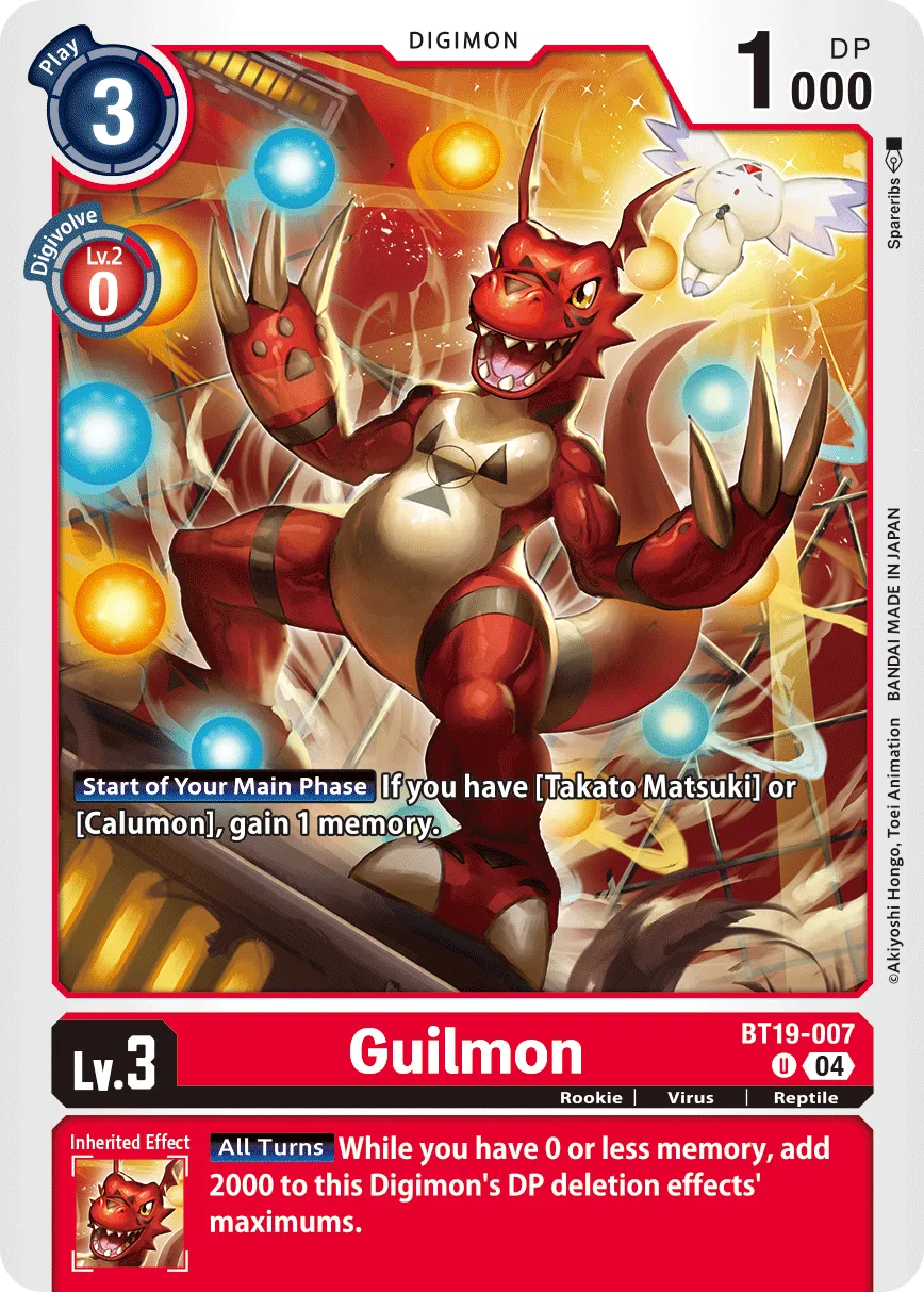 Guilmon &mdash; Digimon Card Game card