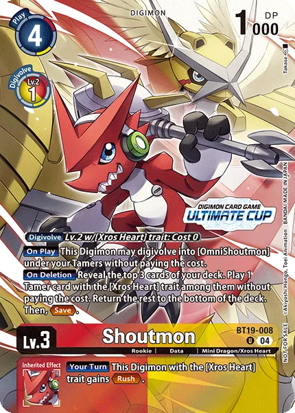 Shoutmon &mdash; Digimon Card Game card