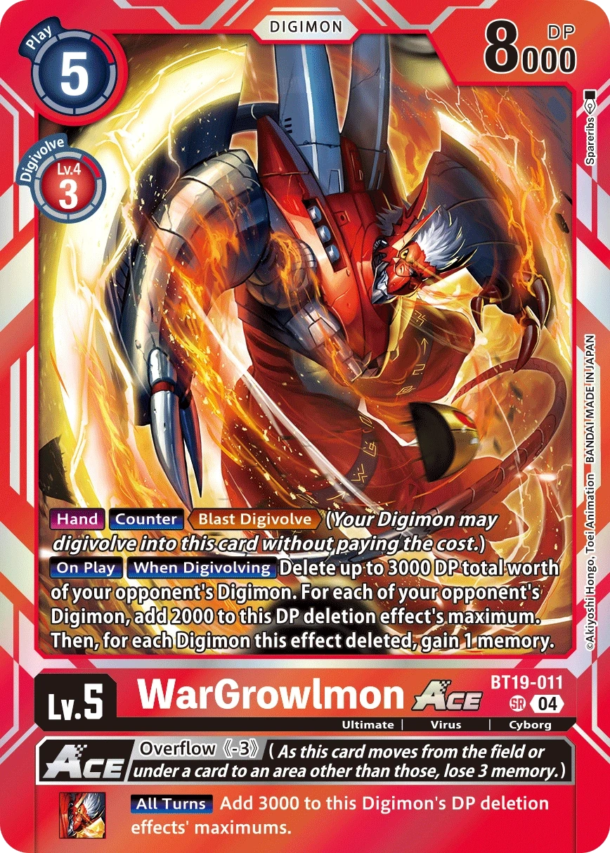 WarGrowlmon ACE &mdash; Digimon Card Game card