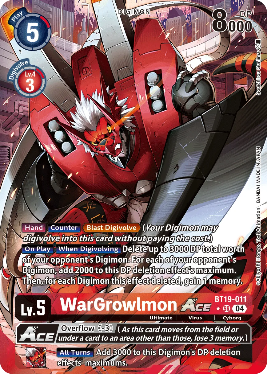 WarGrowlmon ACE &mdash; Digimon Card Game card