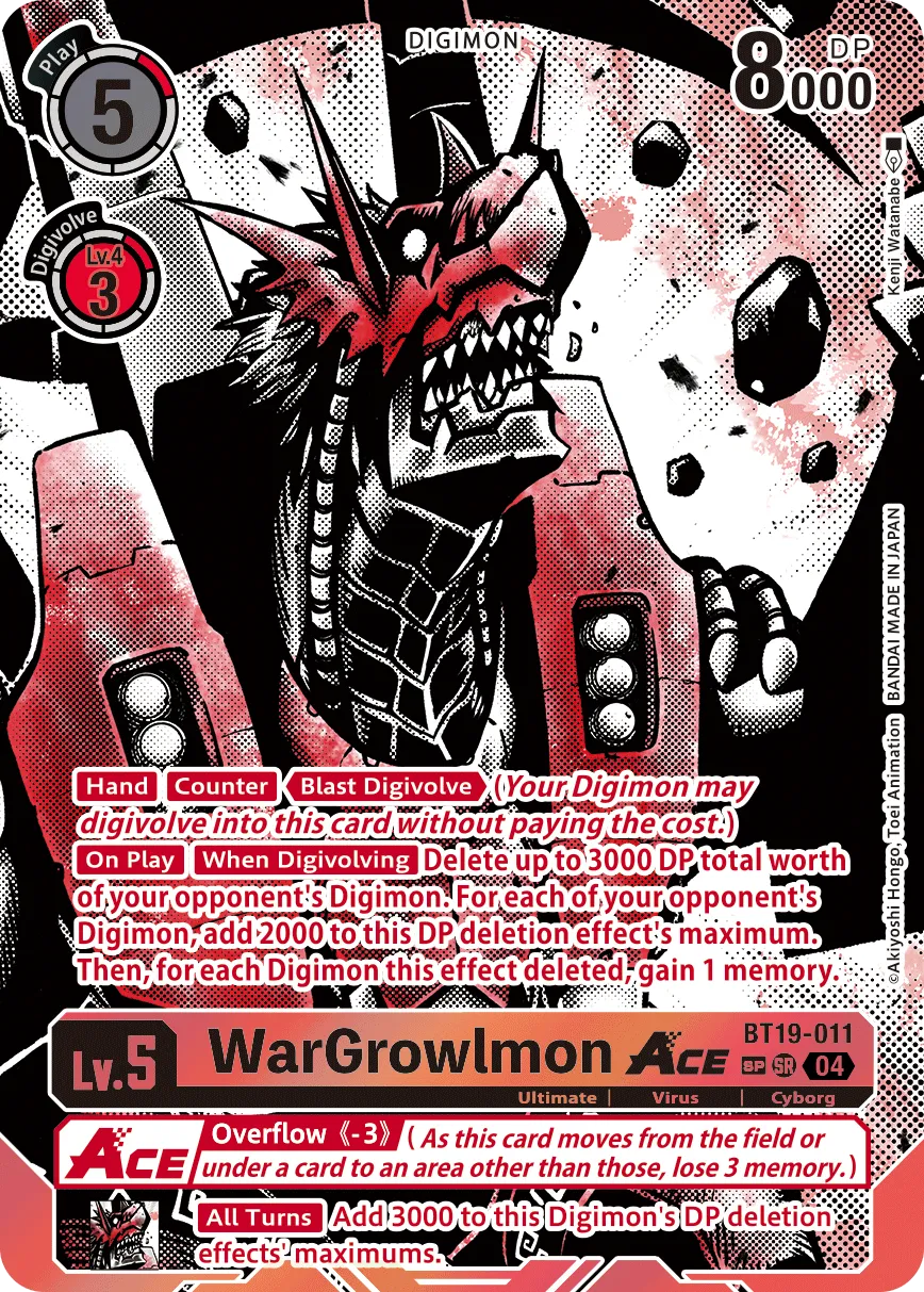 WarGrowlmon ACE &mdash; Digimon Card Game card