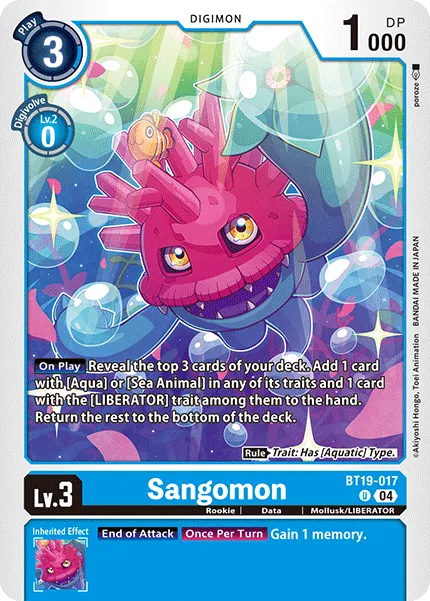Sangomon &mdash; Digimon Card Game card