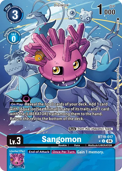 Sangomon &mdash; Digimon Card Game card