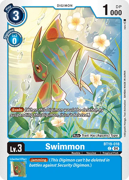 Swimmon &mdash; Digimon Card Game card