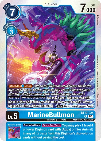 MarineBullmon &mdash; Digimon Card Game card