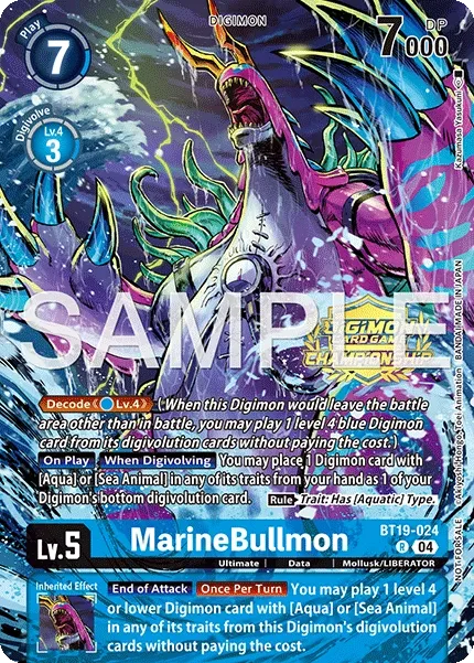 MarineBullmon &mdash; Digimon Card Game card