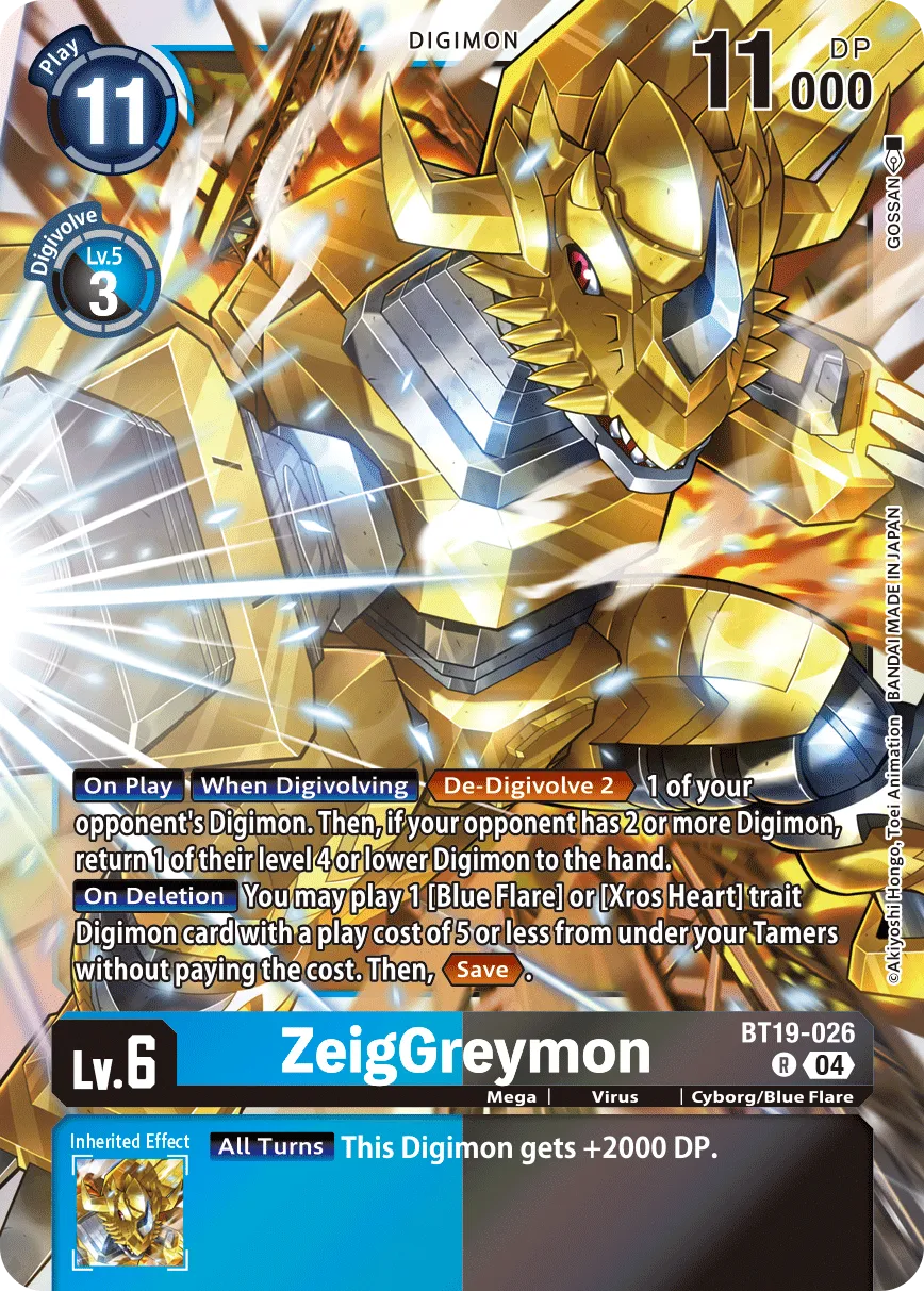 ZeigGreymon &mdash; Digimon Card Game card