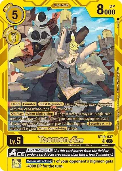 Taomon ACE &mdash; Digimon Card Game card