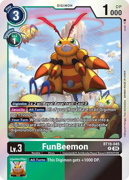 FunBeemon &mdash; Digimon Card Game card