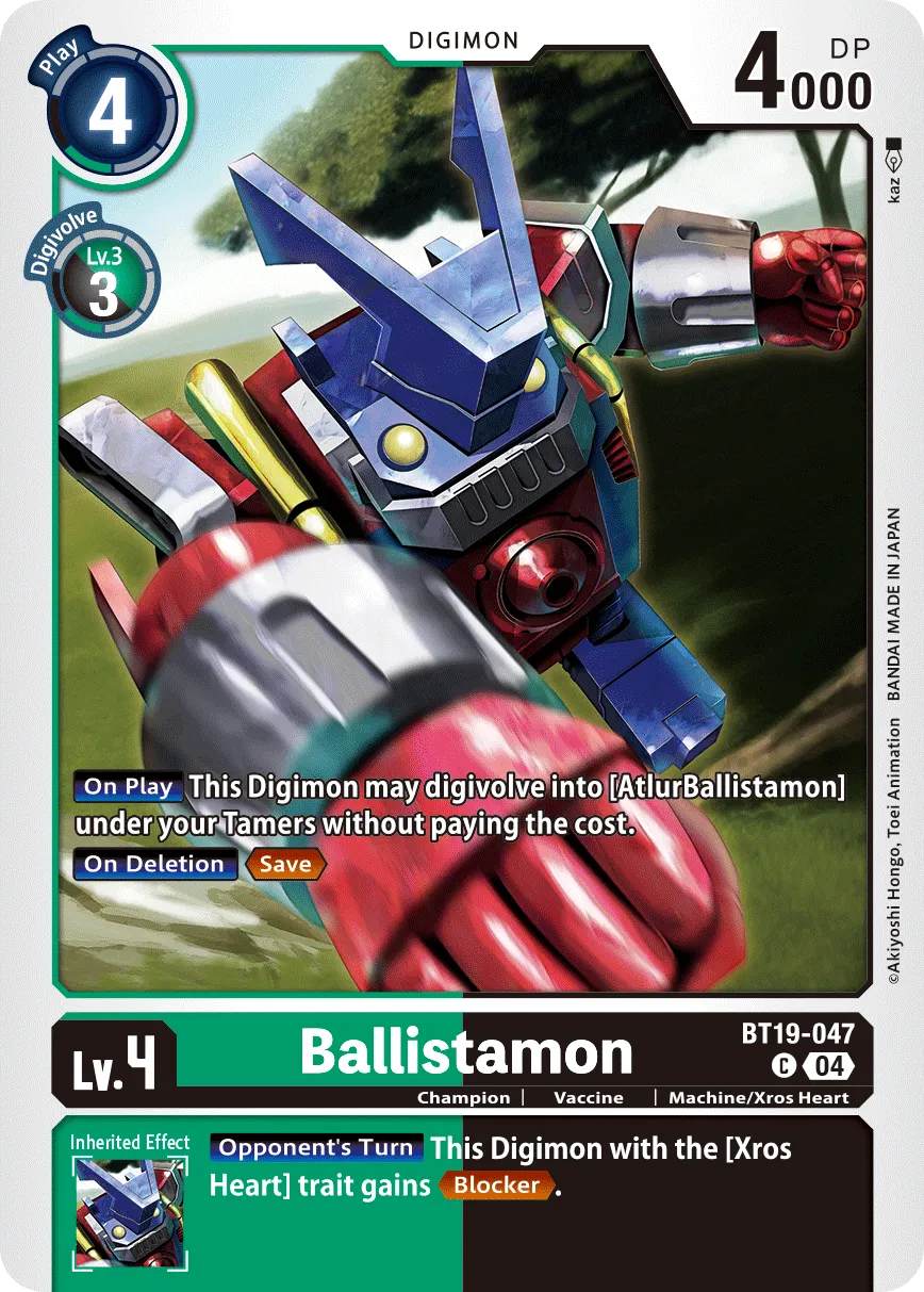 Ballistamon &mdash; Digimon Card Game card