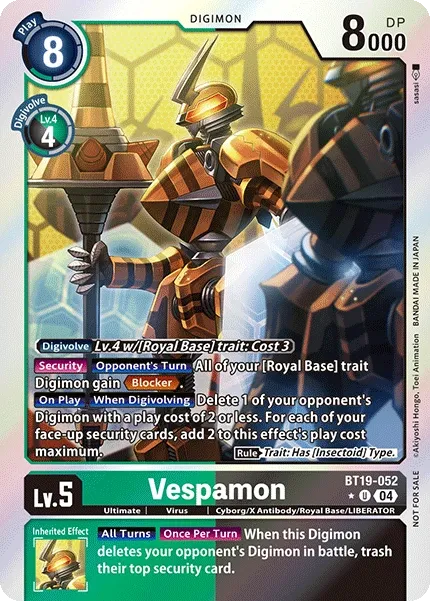 Vespamon &mdash; Digimon Card Game card
