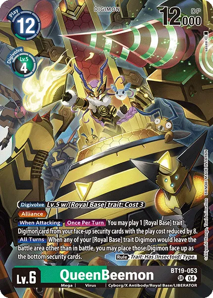 QueenBeemon &mdash; Digimon Card Game card