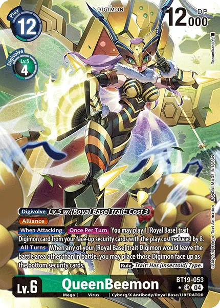 QueenBeemon &mdash; Digimon Card Game card