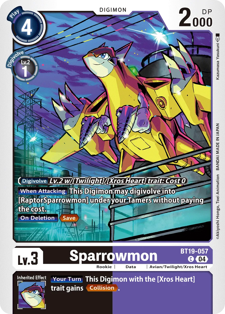 Sparrowmon &mdash; Digimon Card Game card