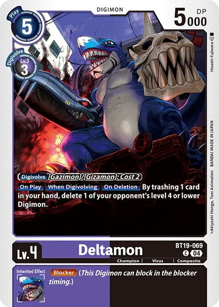 Deltamon &mdash; Digimon Card Game card
