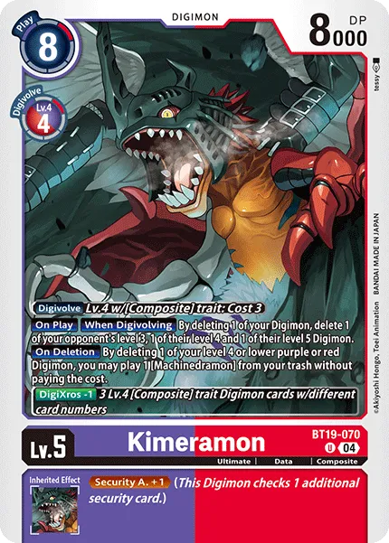 Kimeramon &mdash; Digimon Card Game card