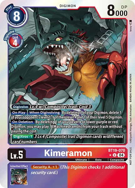 Kimeramon &mdash; Digimon Card Game card