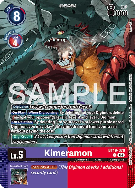 Kimeramon &mdash; Digimon Card Game card