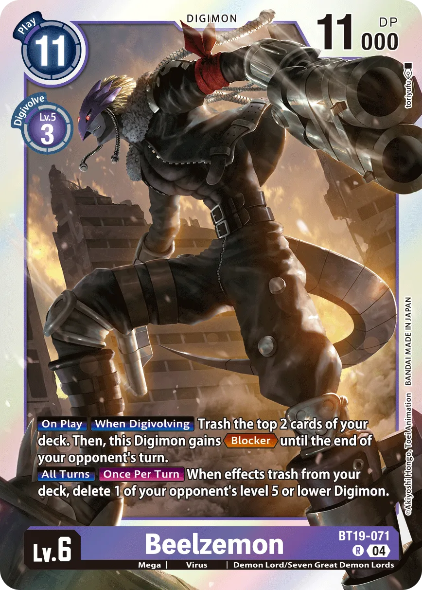 Beelzemon &mdash; Digimon Card Game card