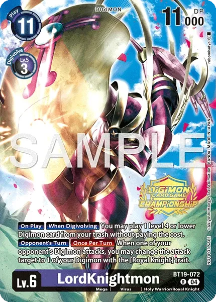 LordKnightmon &mdash; Digimon Card Game card