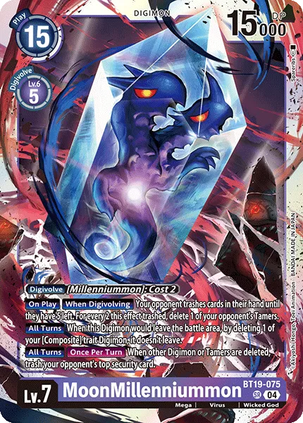 MoonMillenniummon &mdash; Digimon Card Game card