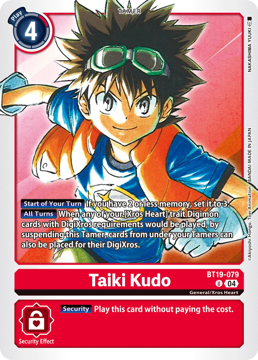 Taiki Kudo &mdash; Digimon Card Game card