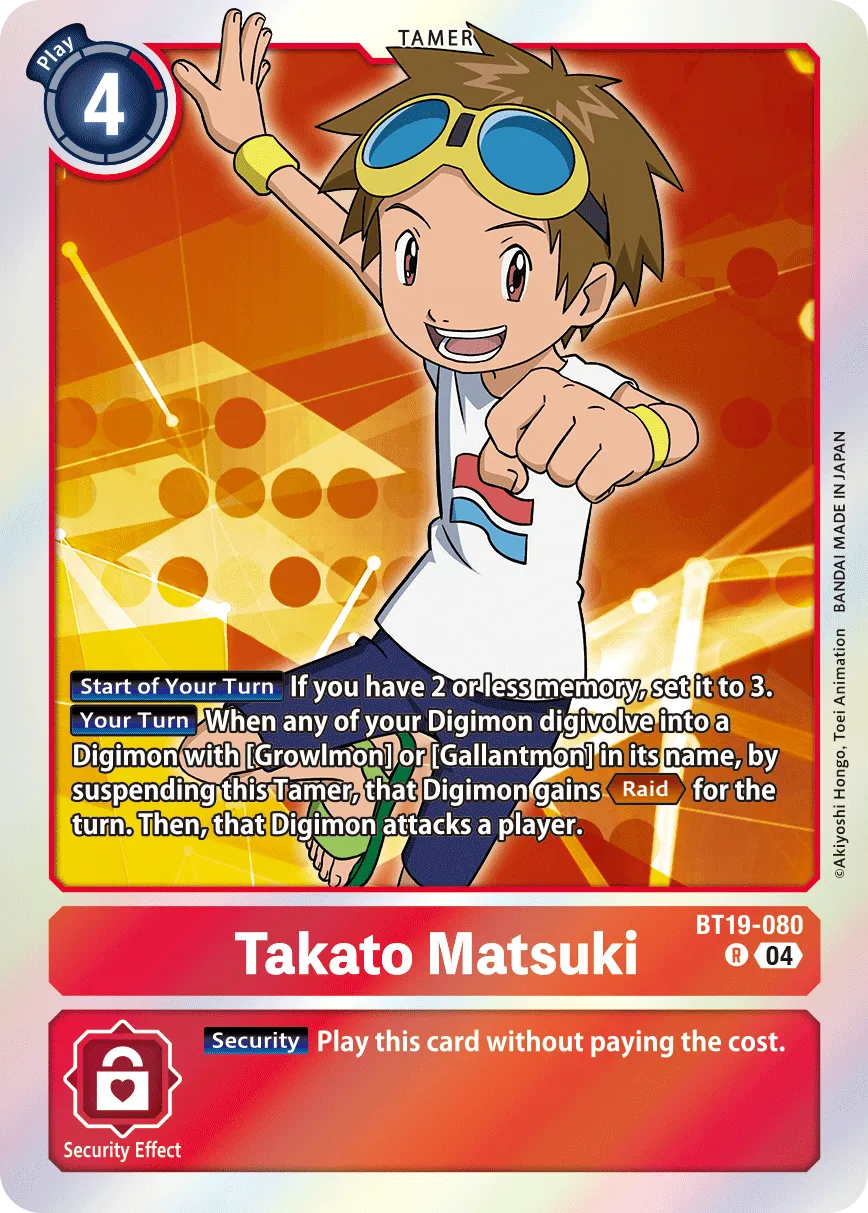 Takato Matsuki &mdash; Digimon Card Game card
