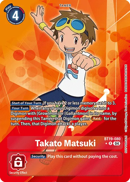 Takato Matsuki &mdash; Digimon Card Game card