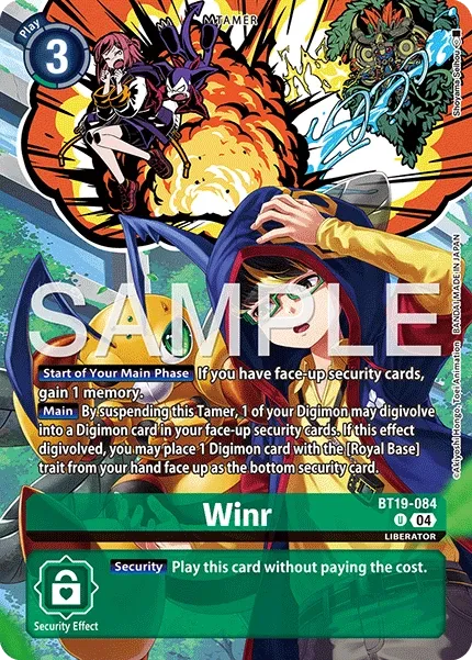 Winr &mdash; Digimon Card Game card