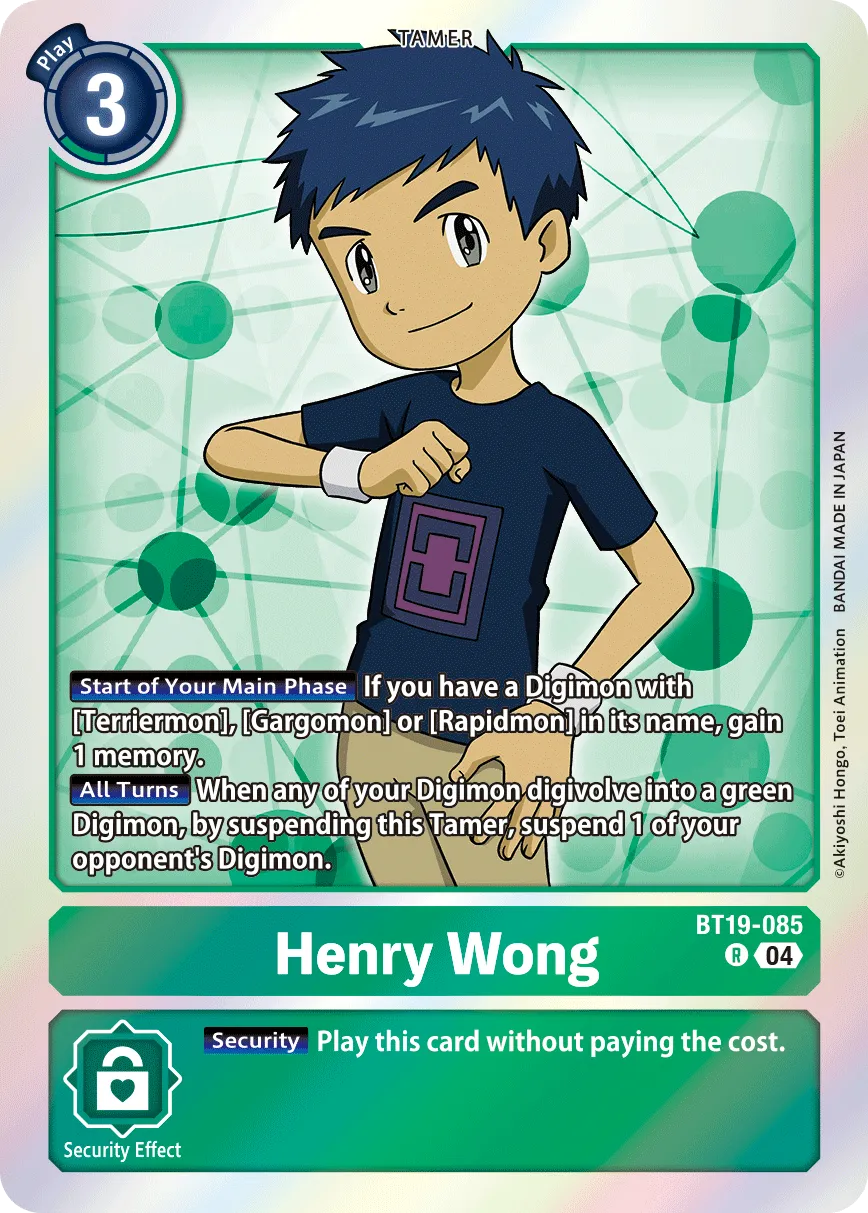Henry Wong &mdash; Digimon Card Game card