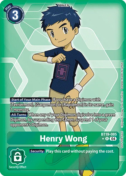 Henry Wong &mdash; Digimon Card Game card