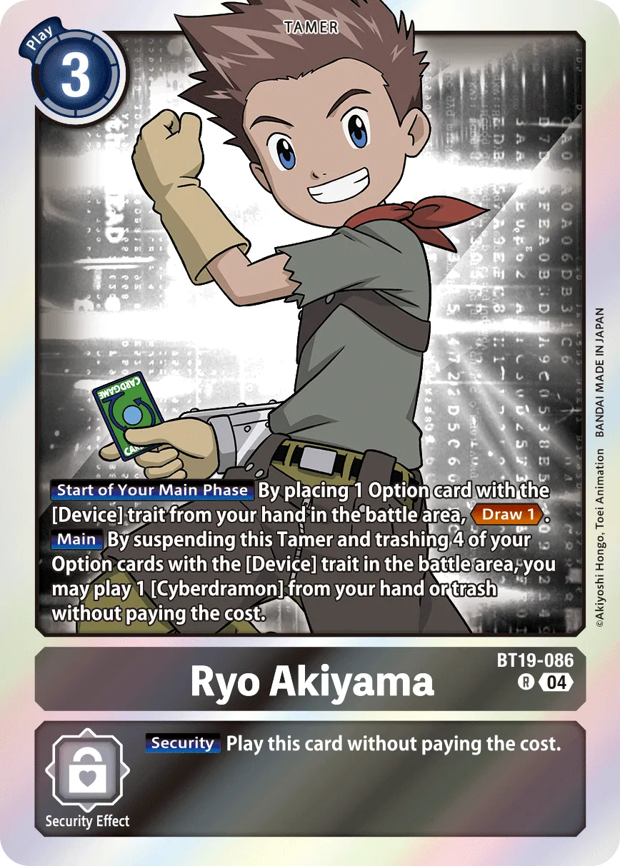Ryo Akiyama &mdash; Digimon Card Game card