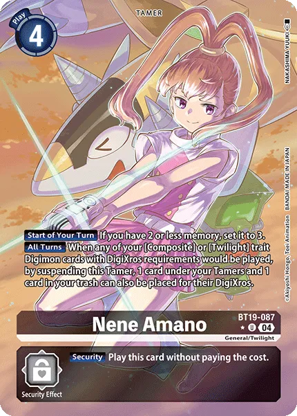 Nene Amano &mdash; Digimon Card Game card