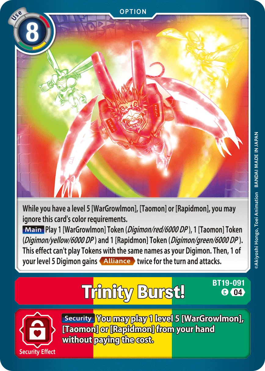 Trinity Burst! &mdash; Digimon Card Game card