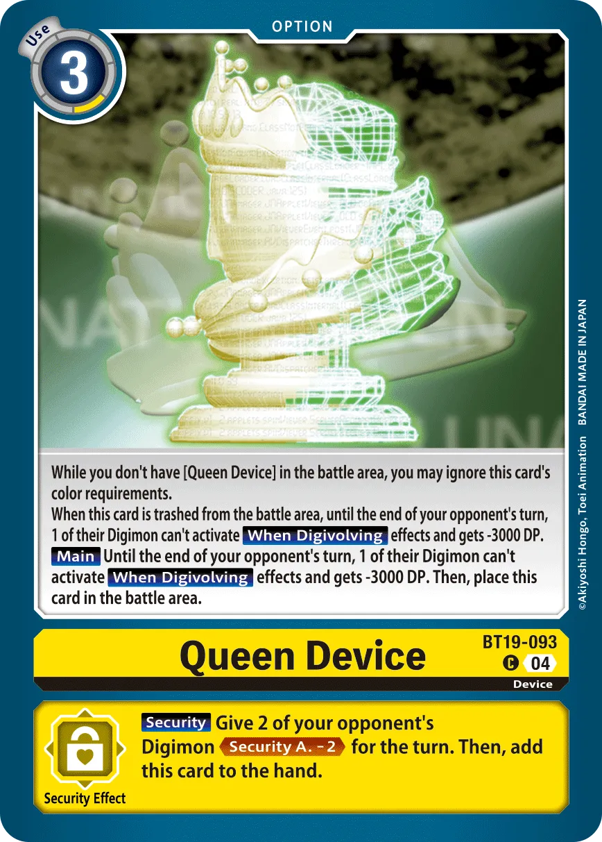 Queen Device &mdash; Digimon Card Game card