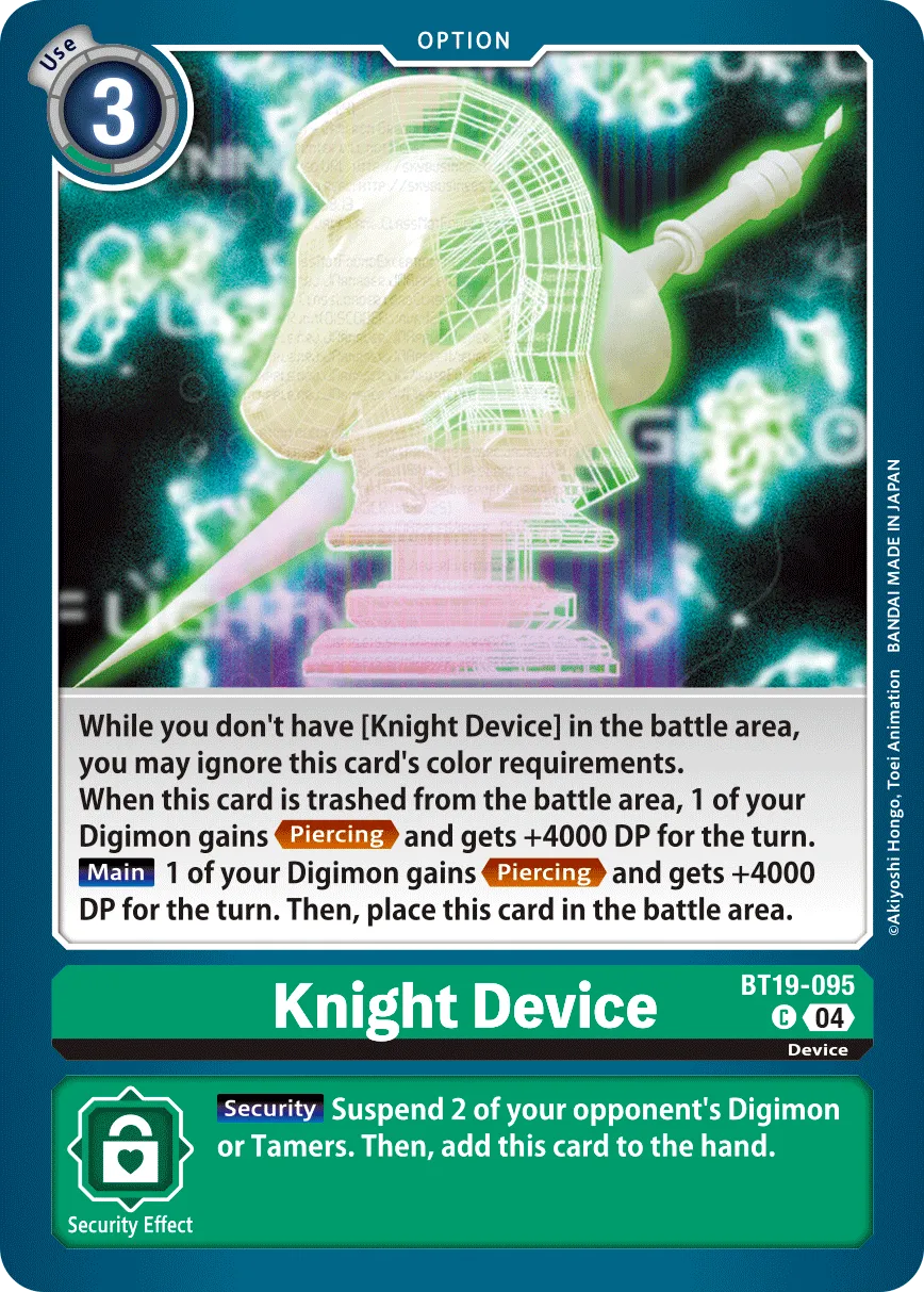 Knight Device &mdash; Digimon Card Game card