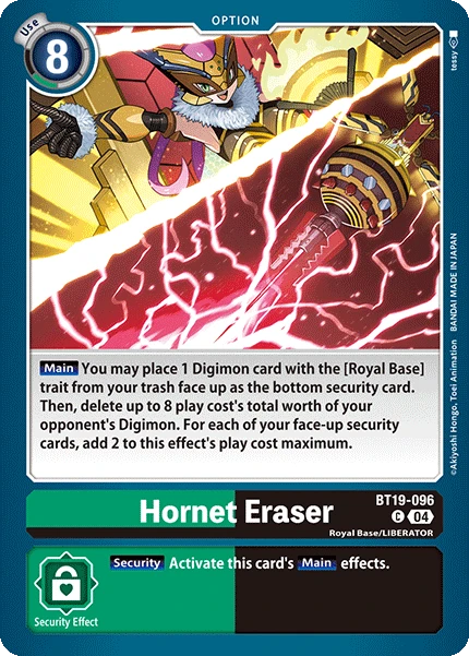 Hornet Eraser &mdash; Digimon Card Game card