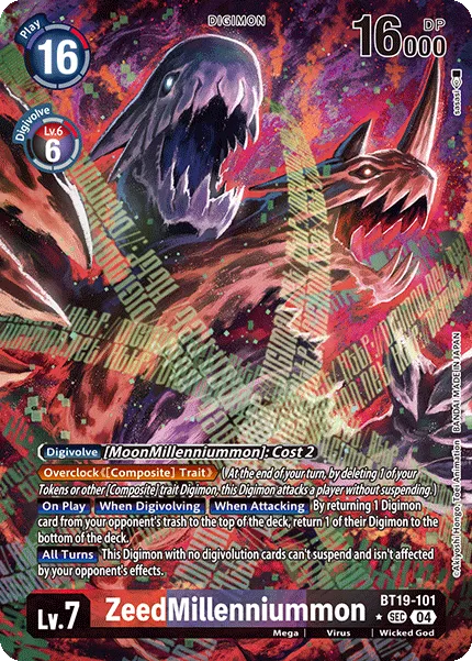 ZeedMillenniummon &mdash; Digimon Card Game card