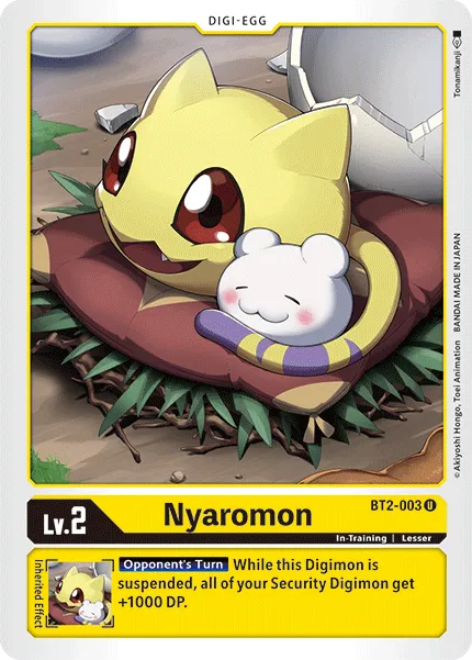 Nyaromon &mdash; Digimon Card Game card