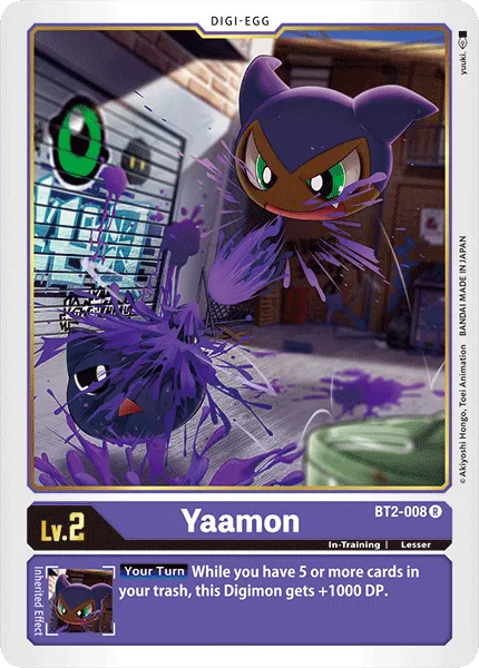 Yaamon &mdash; Digimon Card Game card