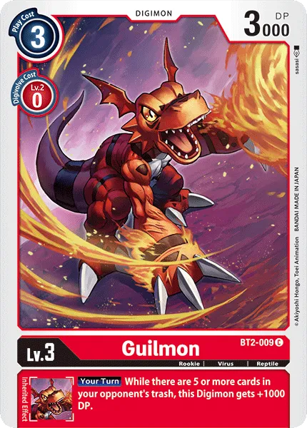 Guilmon &mdash; Digimon Card Game card