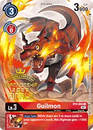 Guilmon &mdash; Digimon Card Game card