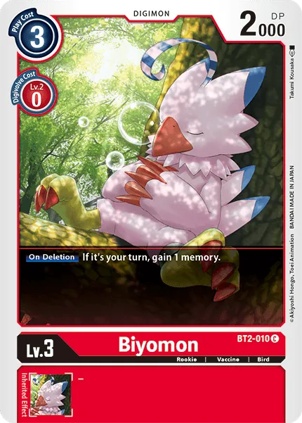 Biyomon &mdash; Digimon Card Game card