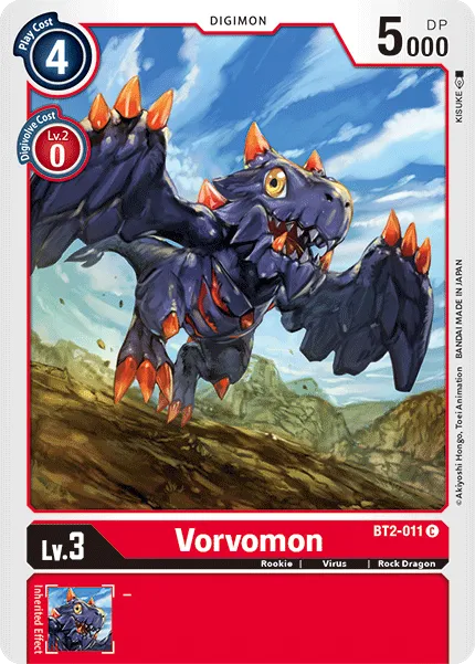 Vorvomon &mdash; Digimon Card Game card