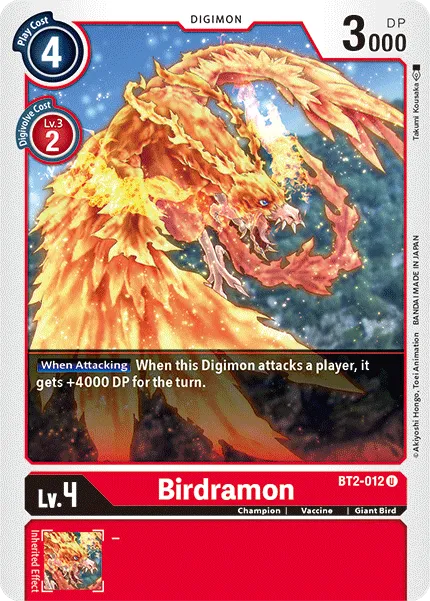 Birdramon &mdash; Digimon Card Game card