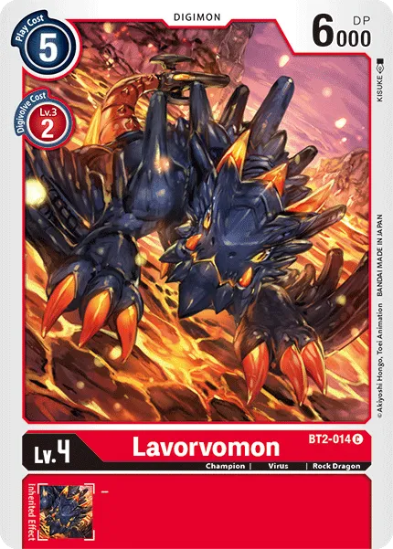 Lavorvomon &mdash; Digimon Card Game card